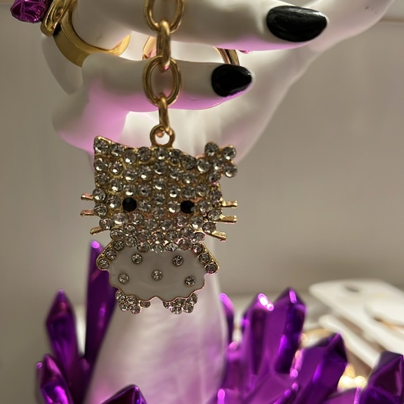 Accessories | Sanrio Rhinestone Hello Kitty Keychain Bag Charms | Poshmark